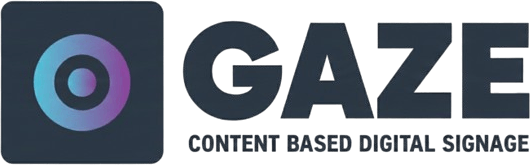 Gaze — content based digital signage